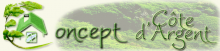 Logo de concept c�te d'argent