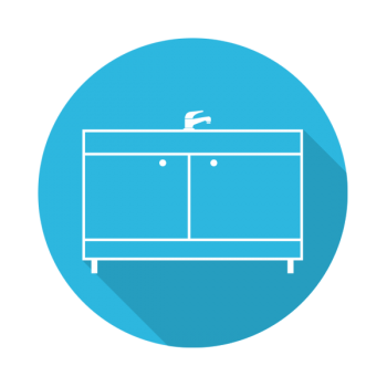 Pose d'un meuble seul sous évier 90cm - 2 portes