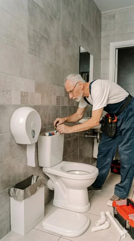 Remplacement réservoir WC