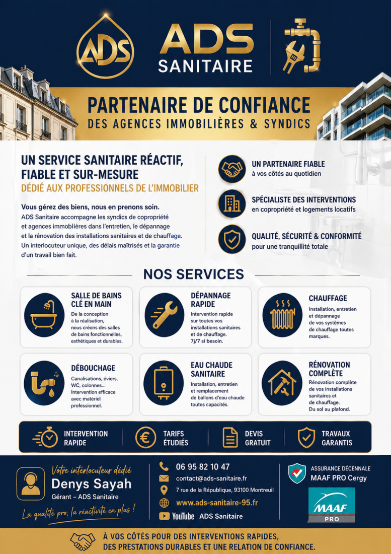 Plombier Chauffagiste Immobilier