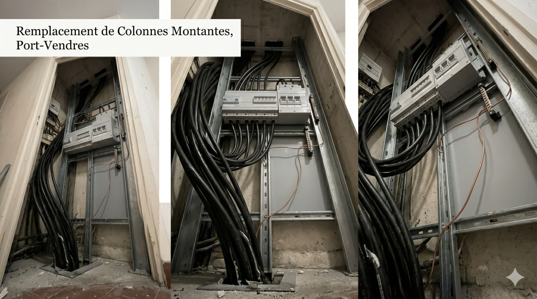 Colonne montante copropriété