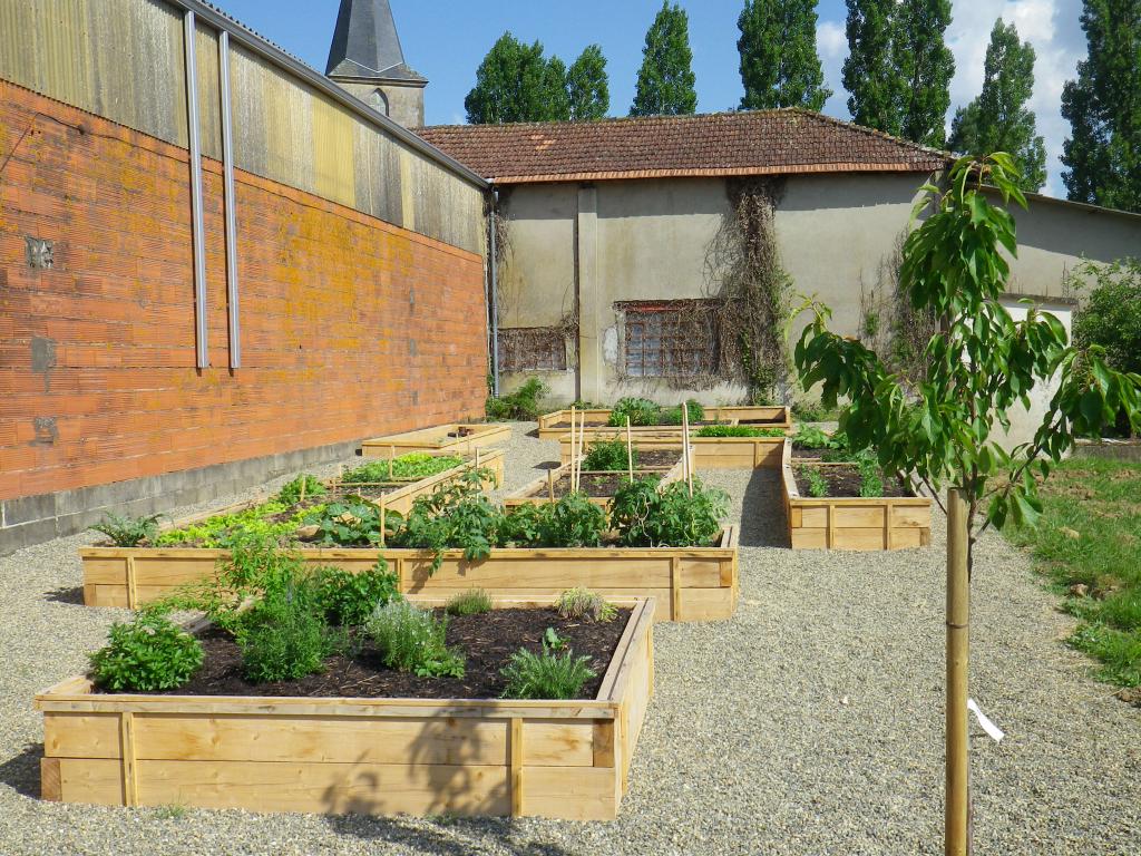 Potager pédagogique pour une école