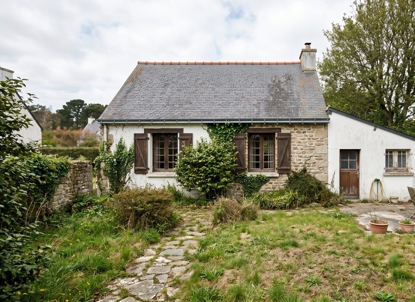 Extension contemporaine bois-aluminium à Carnac