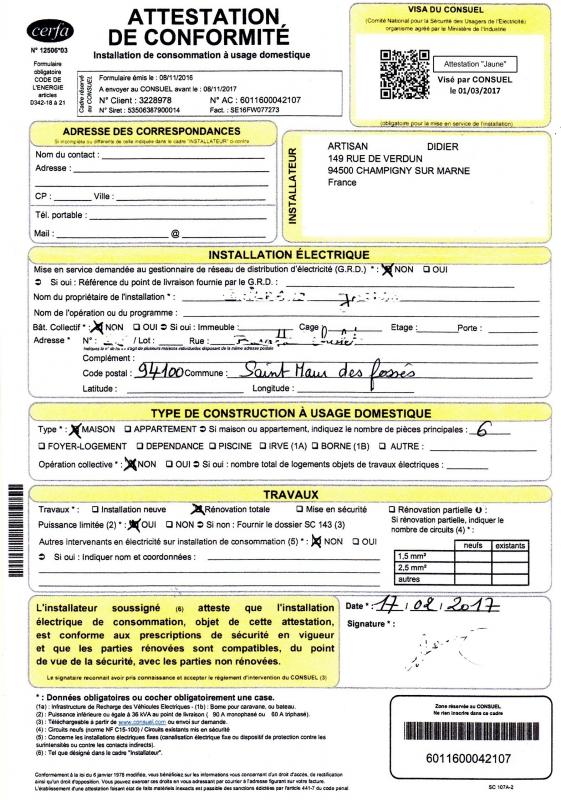 Attestation Consuel Jaune Pdf Gratuit