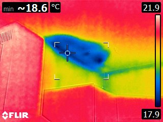 Recherche de fuite par caméra thermique