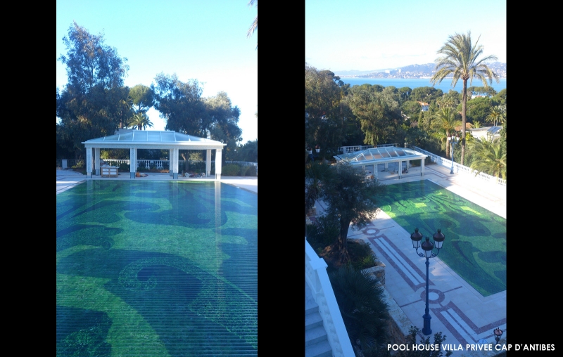 Maison individuelle au Cap d'Antibes?Création d?un pool house avec aménagement de la piscineRavaleme