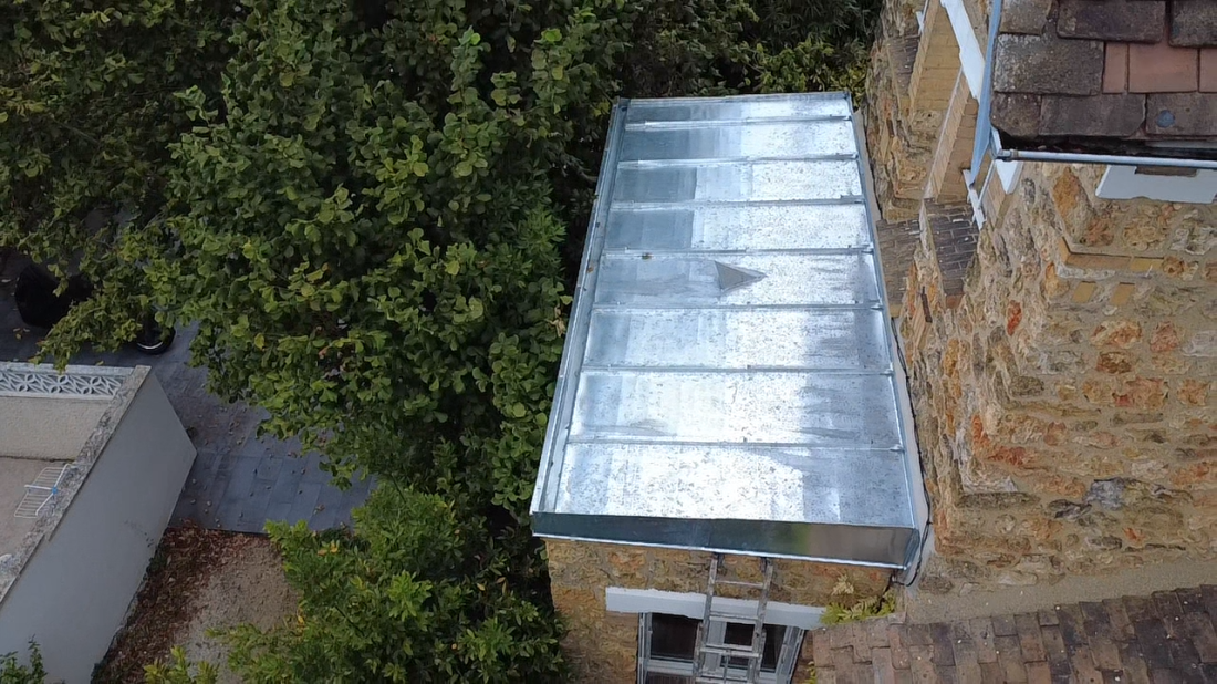 Couverture zinc charpente