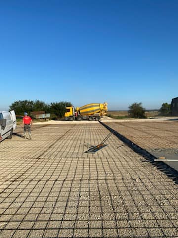 Coulage d'un silo agricole
