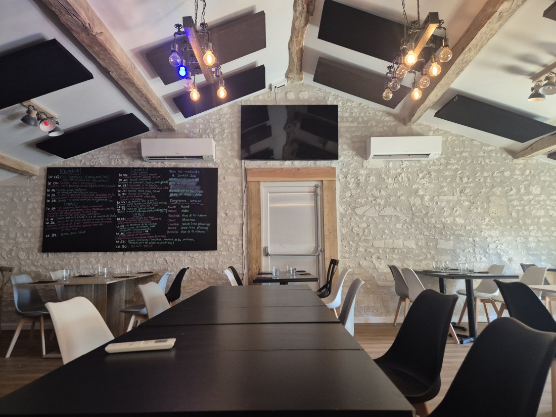 Installation chauffage clim dans un bar restaurant