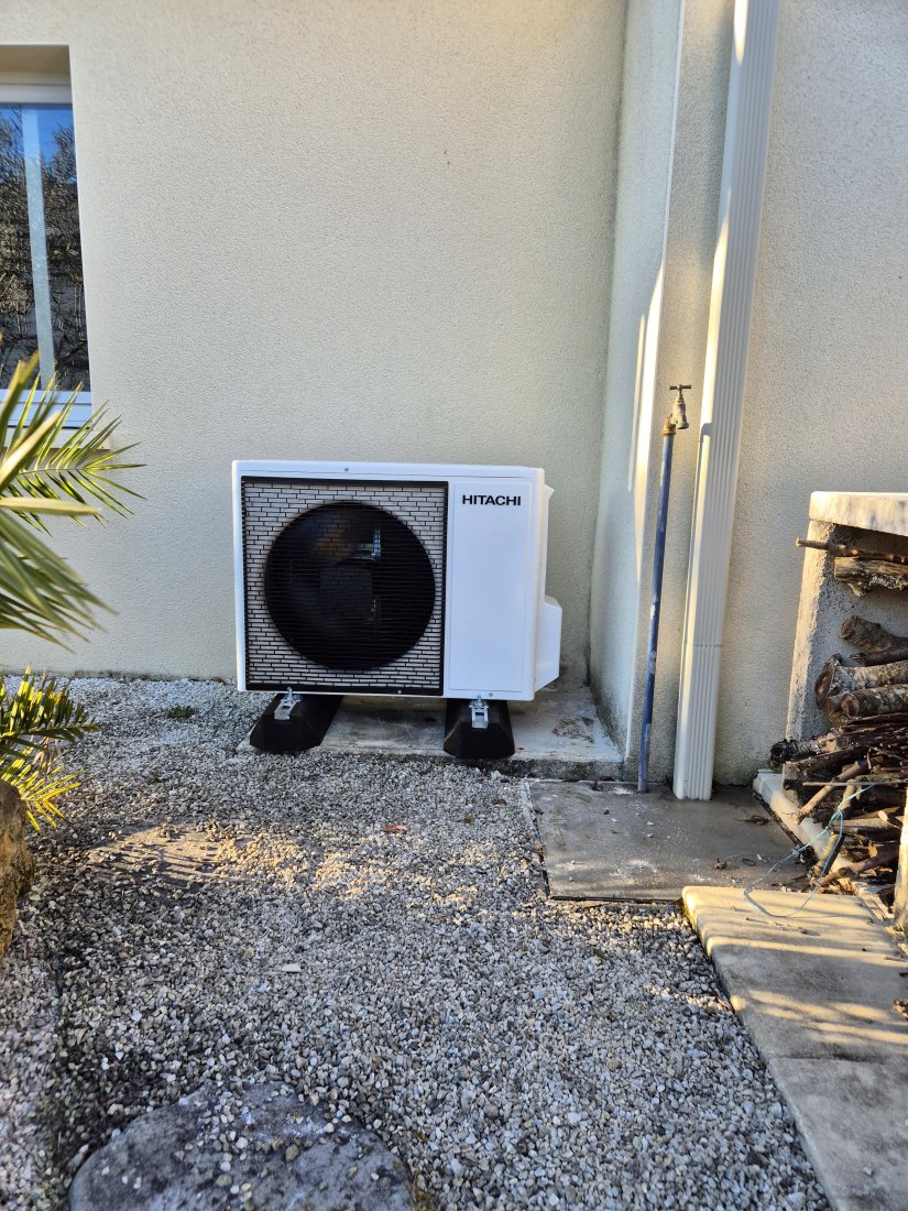 Installation pompe à chaleur air/eau sur plancher chauffant