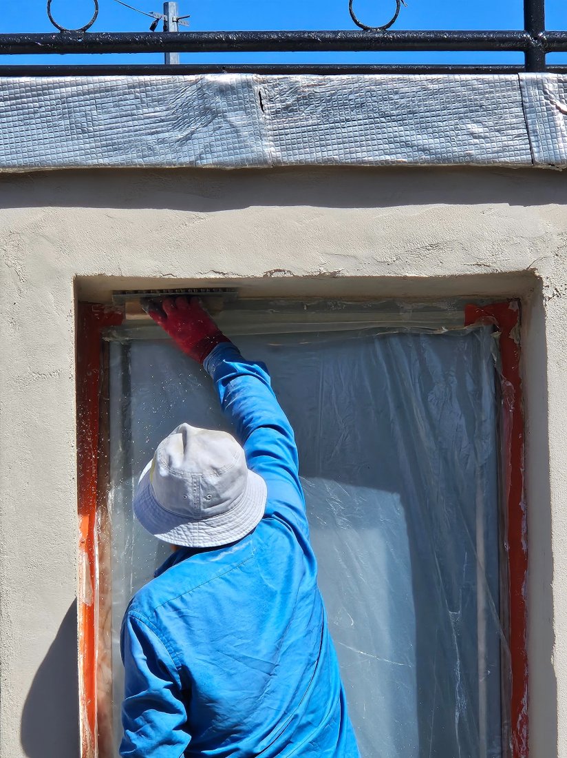 Façade pierres rénovée