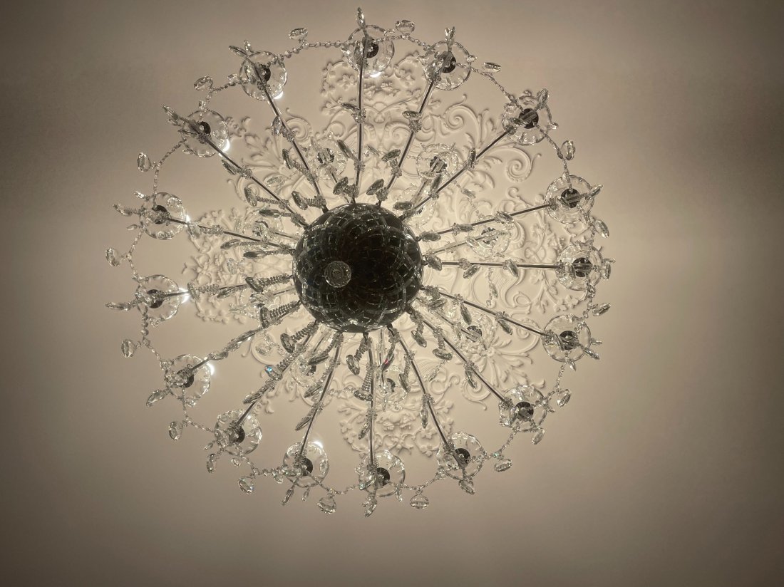 Installation plafonnier lustre