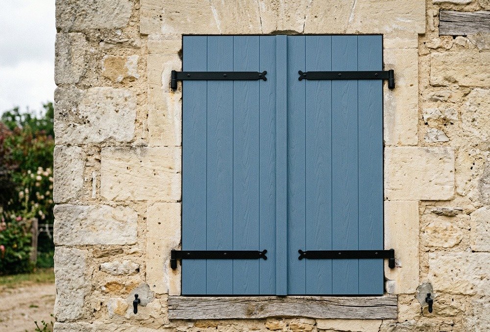 Volets composites isolants bleu Triguères
