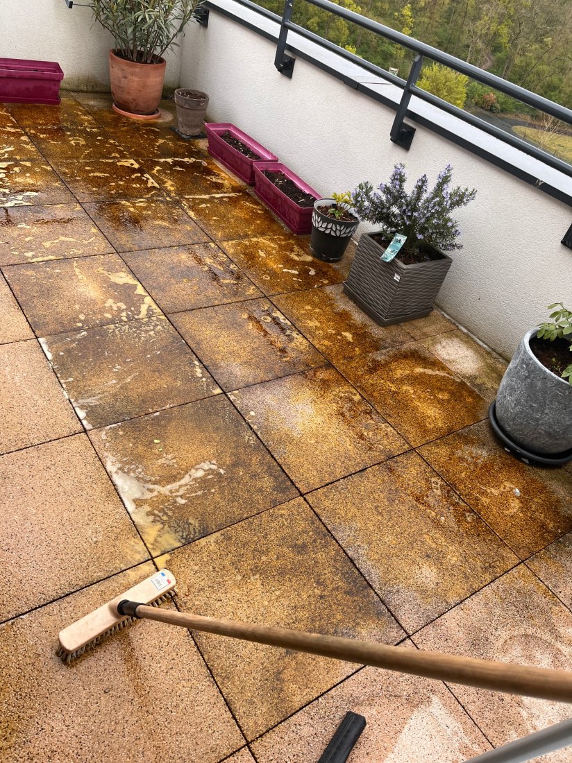 Terrasse propre rénovée