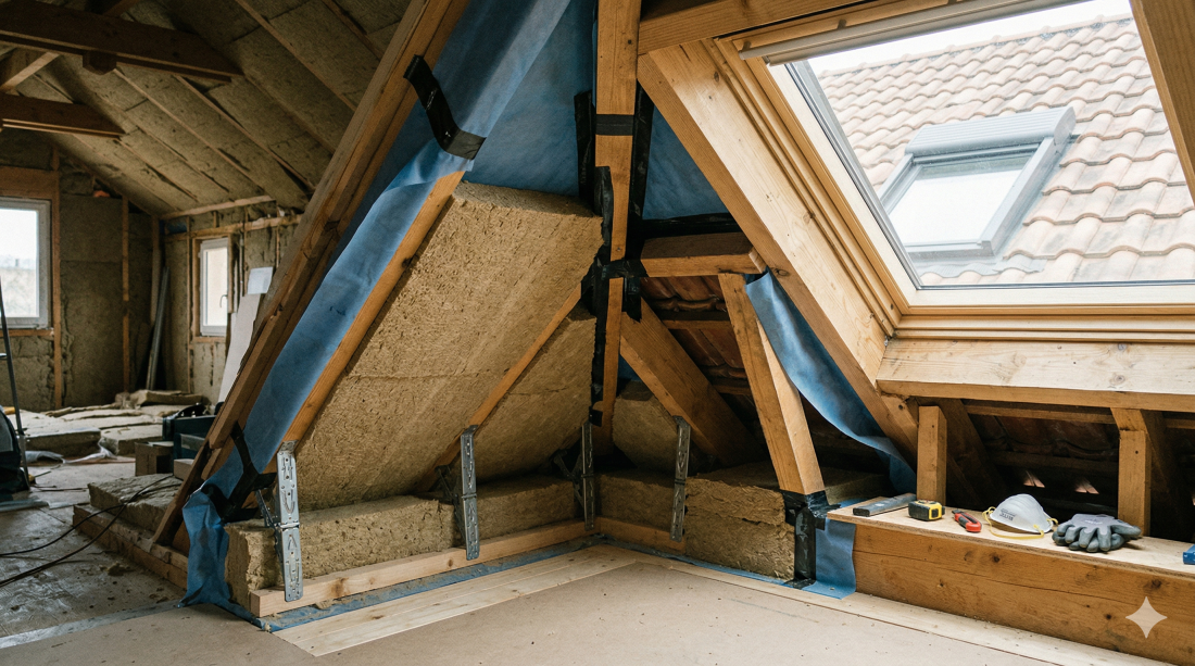 Combles isolés biosourcés, confort thermique optimal