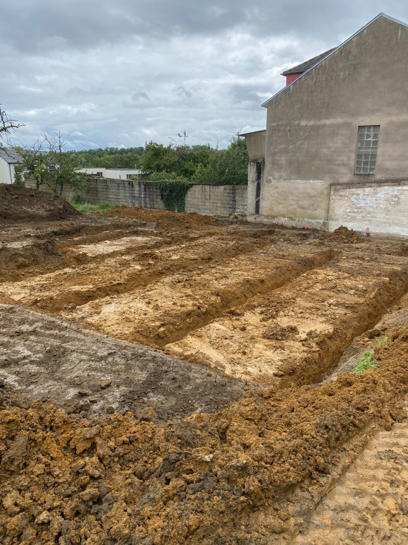 Préparation terrain fondations