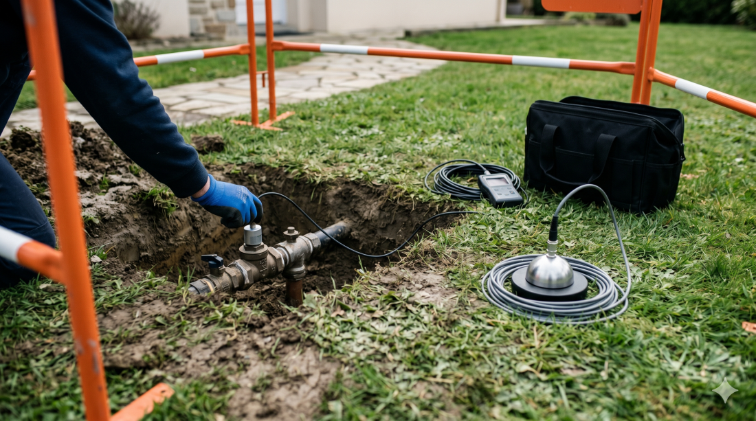 Corrélation acoustique canalisation Pacé