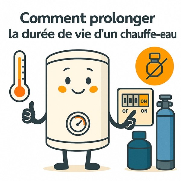Comment prolonger la durée de vie de votre chauffe-eau?