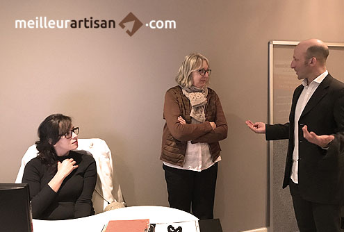 La député Pascale Boyer en visite chez MeilleurArtisan.com